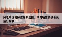 风电场区视频监控系统图，风电场主要设备及运行控制